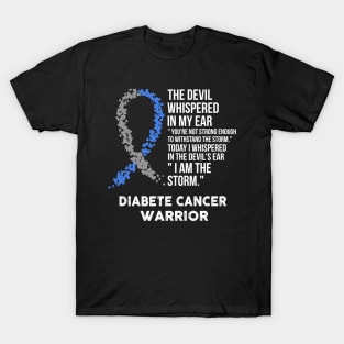 The Devil- Diabete Awareness Support Ribbon T-Shirt